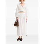 broderie-anglaise scalloped-hem midi skirt 2