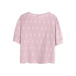 Блузка Jacquard Clover с коротким рукавом и круглым вырезом 6