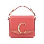 Мини-сумка через плечо Chloé C в розовом цвете 1