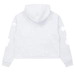 Худи Sp5der Cropped Beluga Hoodie 'Heather Grey' 2
