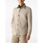 light beige cashmere and silk overshirt 3