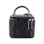 Мини-сумка через плечо Classic Top Handle Vanity Case with Chain Quilted Lambskin Mini 2