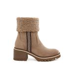 Сапоги из искусственного меха с вышивкой цвета Beige 1