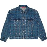 Джинсовые куртки Supreme Studded Seam Denim Trucker Jacket 'Blue' 1