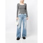 scallop-collar ribbed jumper 2