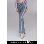 Джинсы клеш с высокой талией [BA7587] 6