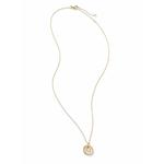 Колье U Initial Charm из желтого золота с бриллиантами 2