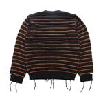 Свитера MM6 Maison Margiela Striped Distressed Sweater 'Черный' 2