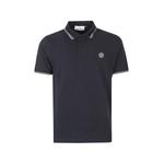 2200010 organic cotton piqué with stretch slim-fit short-sleeve polo with Compass patch 1