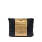 2019 Quilted Lambskin and Crocodile Embossed Metallic Calfskin Reissue 2.55 clutch bag 1