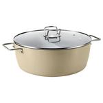 SKÄGGTORSK кастрюля для хот-пота с перегородкой и крышкой 1