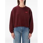 Izubird logo-print cropped sweatshirt 1