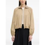 zip-up elasticated-hem jacket 1
