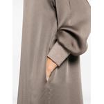 satin-finish mock-neck maxi dress 5