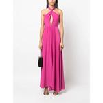 long cut-out silk dress 2