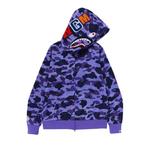 Zip Ups BAPE 1st Camo Jersey Shark Full Zip Hoodie 'Фиолетовый' 1