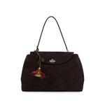 floral-detail leather keychain 1
