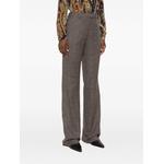 check straight-leg trousers 3