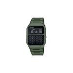 Мужские часы-калькулятор Data bank CA-53WF-3B, армейский зеленый, ремешок из смолы 1