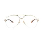 Очки Gucci Aviator-Frame Metal Optical Frames 'Gold/Transparent' 1
