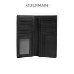 RFID Длинный кошелек из натуральной кожи черный 3