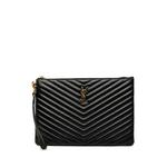 2022 Chevron Calfskin Cassandre Document Holder clutch bag 1