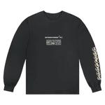 Футболки Cactus Jack by Travis Scott For Fragment Logo Long-Sleeve 'Black' 1