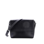 Logo Flap Messenger Bag Saffiano Leather Medium crossbody bag 1