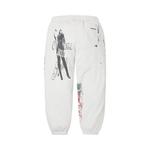 Спортивные штаны Supreme Overprint Sweatpant 'White' 2