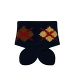 argyle-intarsia cashmere scarf 2