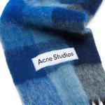 Шарфы Acne Studios Мохеровый шарф в клетку 'Темно-синий/Черный/Синий' 2