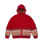 Свитера Supreme Beaded Zip Up Hooded Sweater 'Red' 1