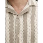vertical-stripe short-sleeve shirt 5