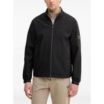 zipped geometric bomber jacket 1