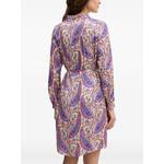 paisley-print belted mini dress 3