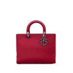 Большая атласная сумка-сэтчел Lady Dior (2007 год) 1