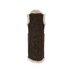 faux-fur trim waistcoat 2