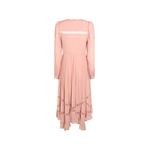 long pleated georgette dress 7