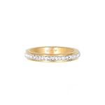 Кольцо Классическое Позолоченное Украшение с Кристаллами Swarovski® 3