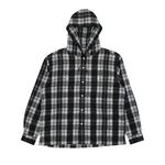 Фланелевые рубашки Supreme Printed Hooded Flannel Shirt 'Black' 1