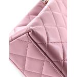 Kelly Top Handle Shopping Bag Quilted Shiny Aged Calfskin Mini satchel 6