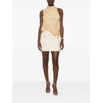 button-embellished tweed mini skirt 2