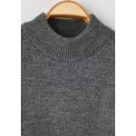 Anthracite*001 Свободный свитер с имитацией ворота, однотонный Tmnaw26Kz00013 6