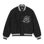 Вариси-куртка Stussy Casentino Wool Varsity Jacket 'Black' 1