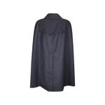 pinstripe-pattern cape-style coat 2