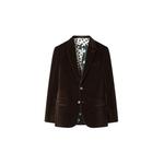 The Soho - tailored-fit brown velvet blazer 2