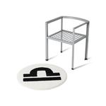 Ковры GOAT x Gallery 1950 Horoscope Libra Rug White/Black 2