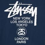 Футболки Stussy World Tour Tee 'Indigo' 3