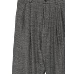 pleated melange trousers 3