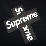 Футболки Supreme Cross Box Logo Tee «Черный» 2